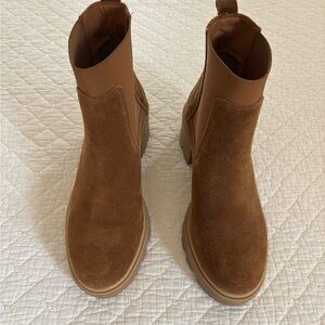 Brown Suede Ankle Boots
